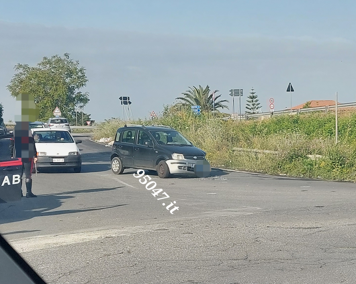 INCIDENTE NEI PRESSI DELLO SVINCOLO PATERNO'