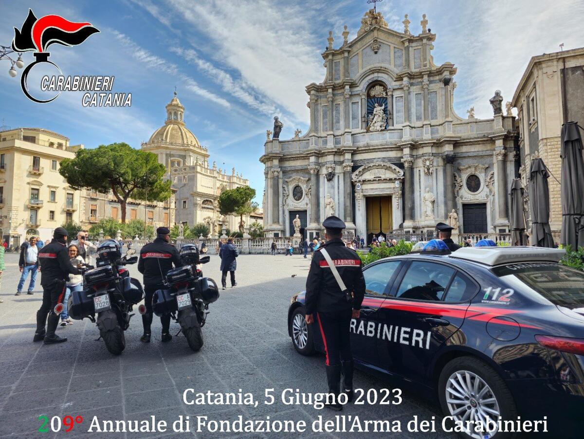 CATANIA, 209 ANNI DALLA FONDAZIONE DELL’ARMA DEI CARABINIERI - 