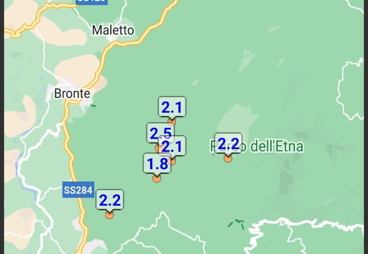 SCIAME SISMICO IN CORSO SULL’ETNA - 