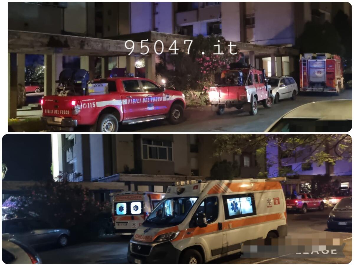 PATERNÒ. PAURA NELLA NOTTE  PER UN INCENDIO IN UN ABITAZIONE. LE FOTO - 