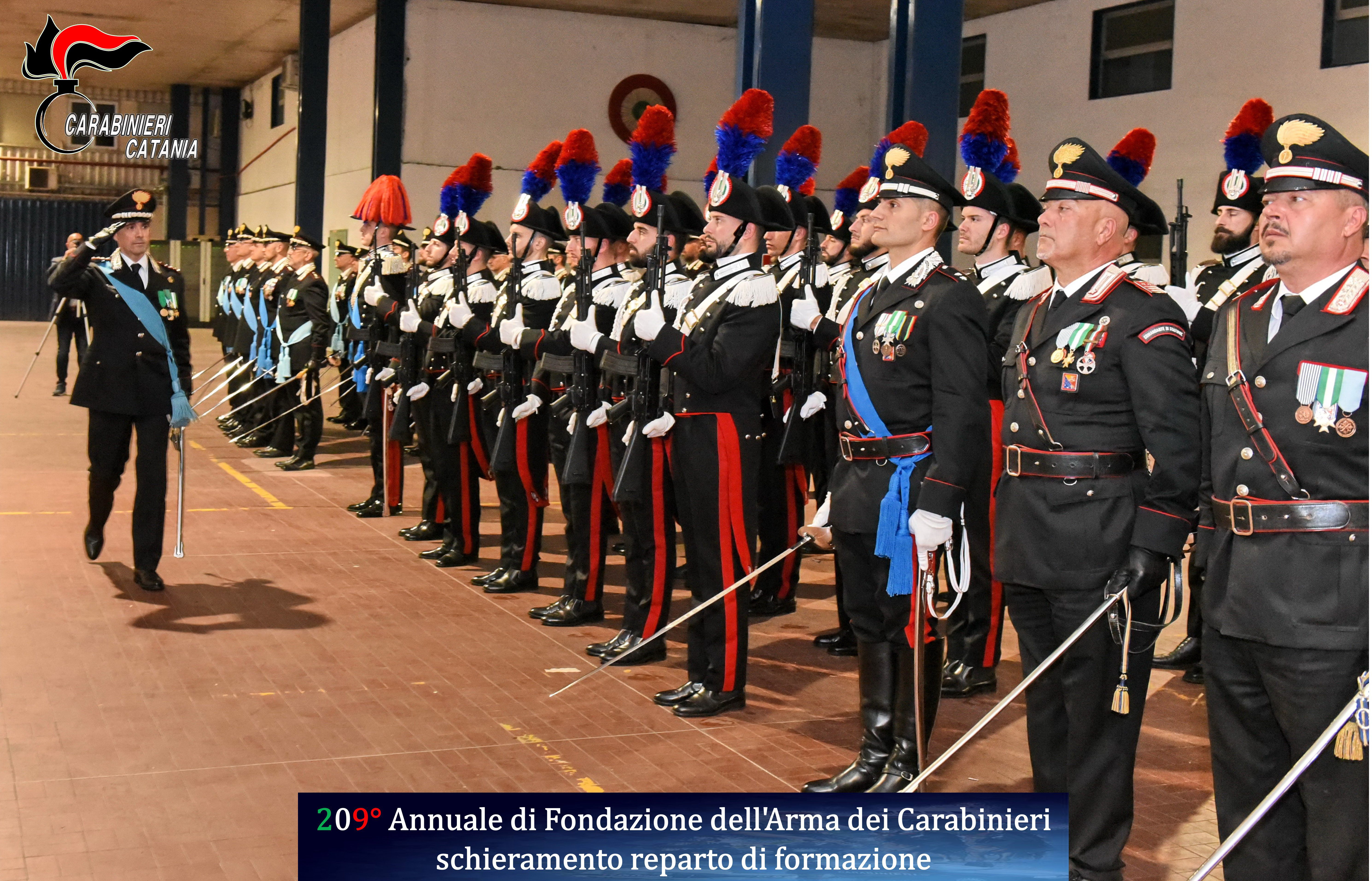 ENCOMIO AI CARABINIERI DELLA COMPAGNIA DI PATERNO'