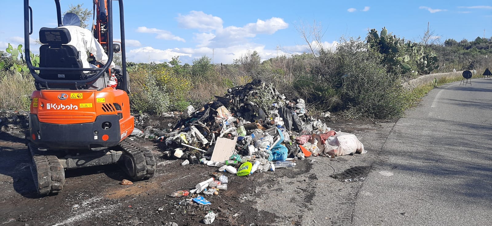 INIZIATI I LAVORI DI BONIFICA DELLA SP 57 (LA VECCHIA STRADA PATERNÒ-RAGALNA)