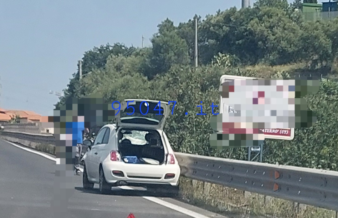 INCIDENTE SULLA SS 121 A PIANO TAVOLA