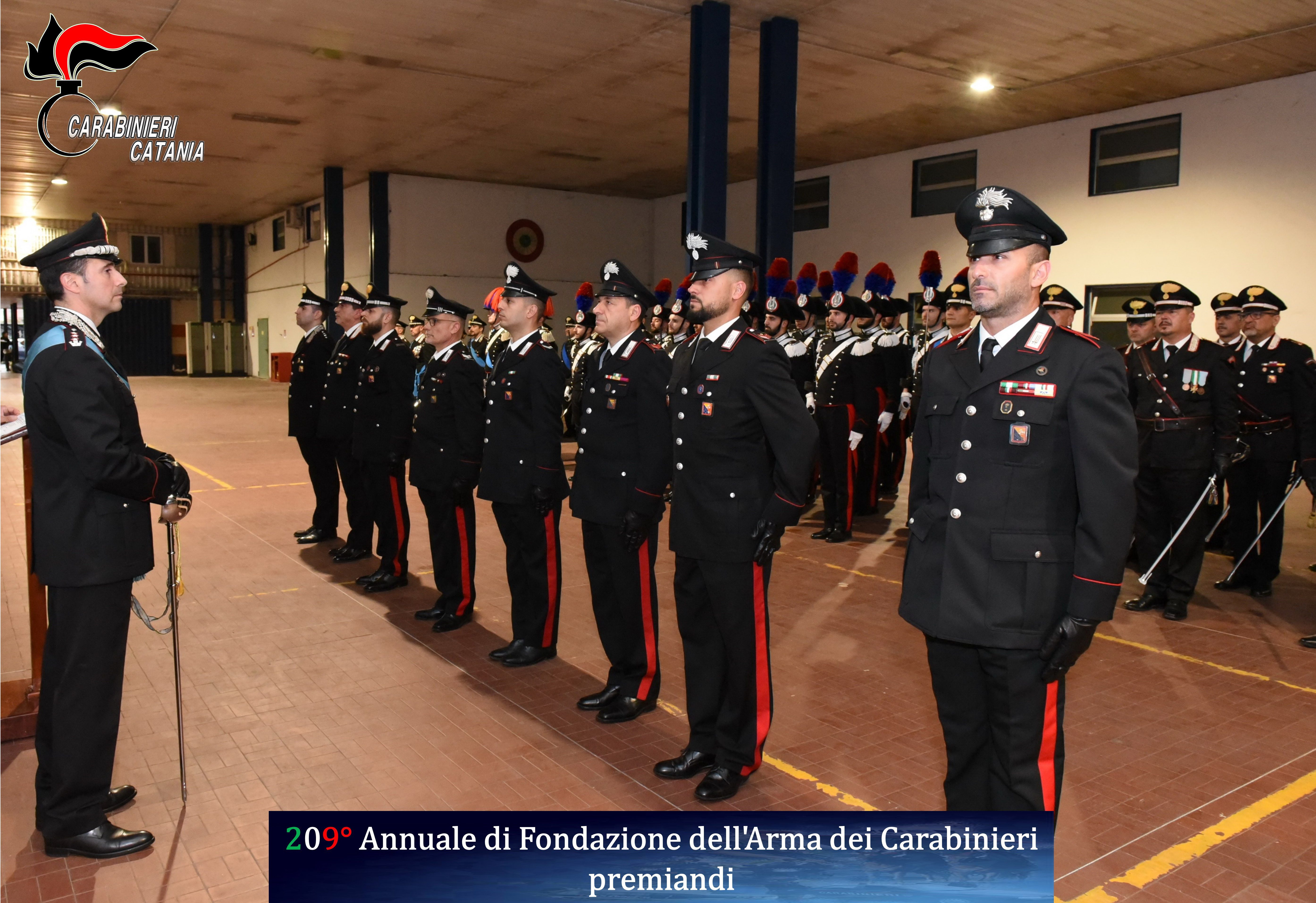 ENCOMIO AI CARABINIERI DELLA COMPAGNIA DI PATERNO'