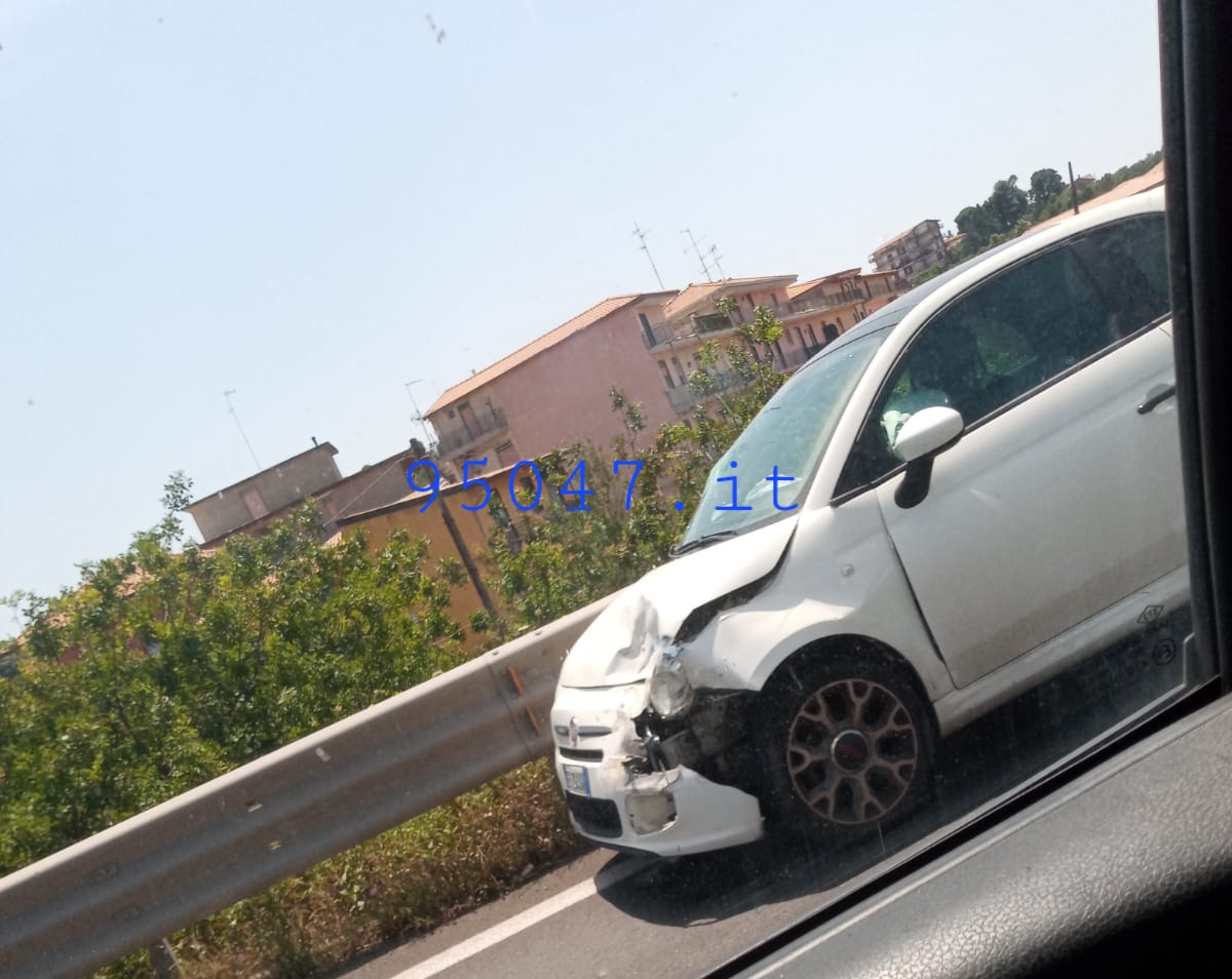 INCIDENTE SULLA SS 121 A PIANO TAVOLA