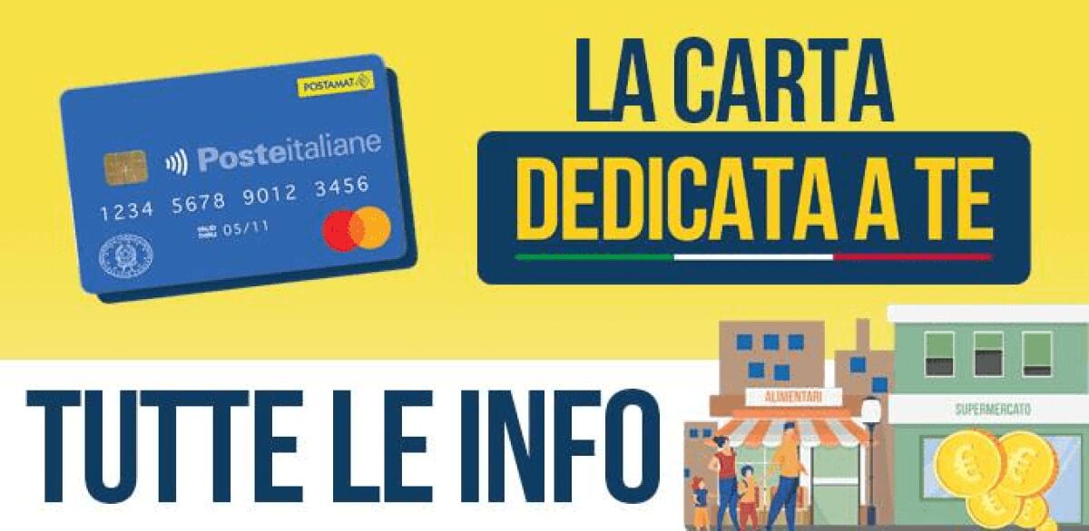 DA OGGI AL VIA LA SOCIAL CARD, RITIRABILE AGLI UFFICI POSTALI - 
