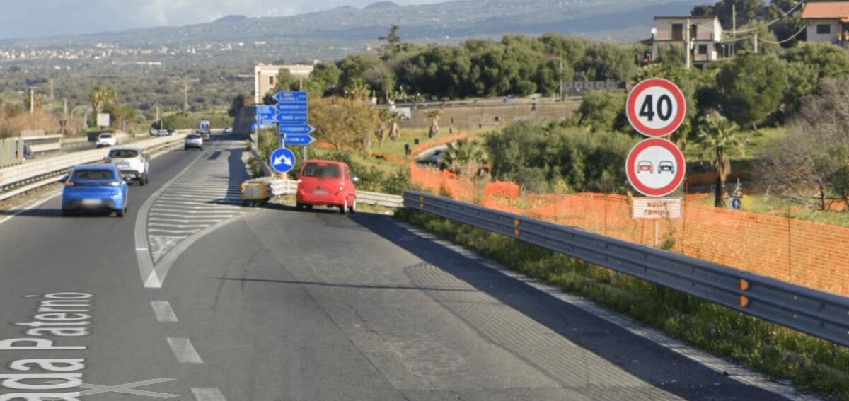 DA DOMANI, CHIUSA AL TRAFFICO LA RAMPA DELLO SVINCOLO DI PATERNÒ DELLA SS121 - 