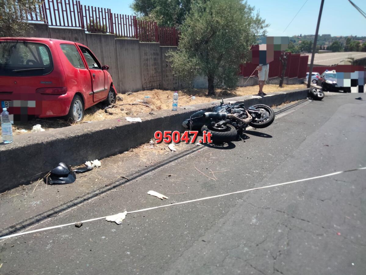 GRAVE INCIDENTE STRADALE A CAMPOROTONDO ETNEO , TRE MEZZI COINVOLTI.TRE FERITI - 