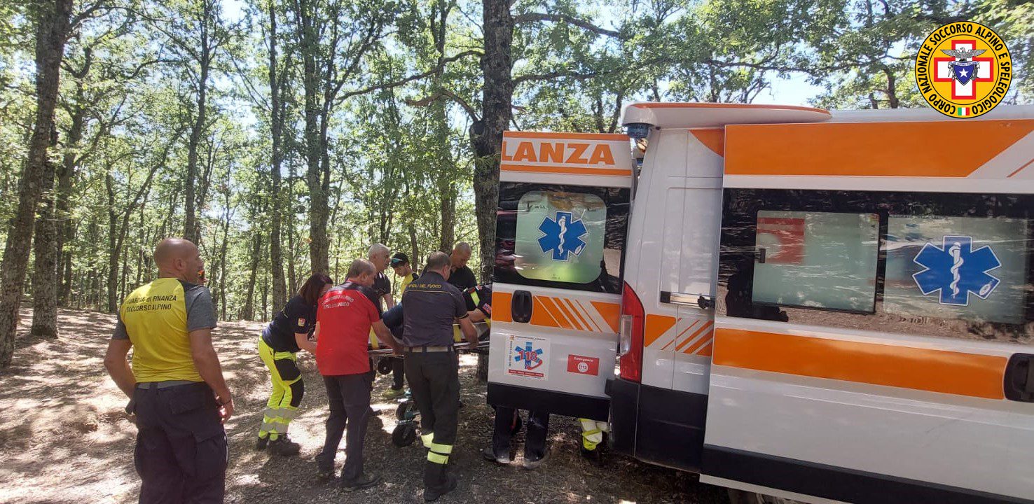 MOTOCICLISTA FERITO TRA FLORESTA E RANDAZZO A MONTE COLLA, INTERVIENE IL SOCCORSO ALPINO