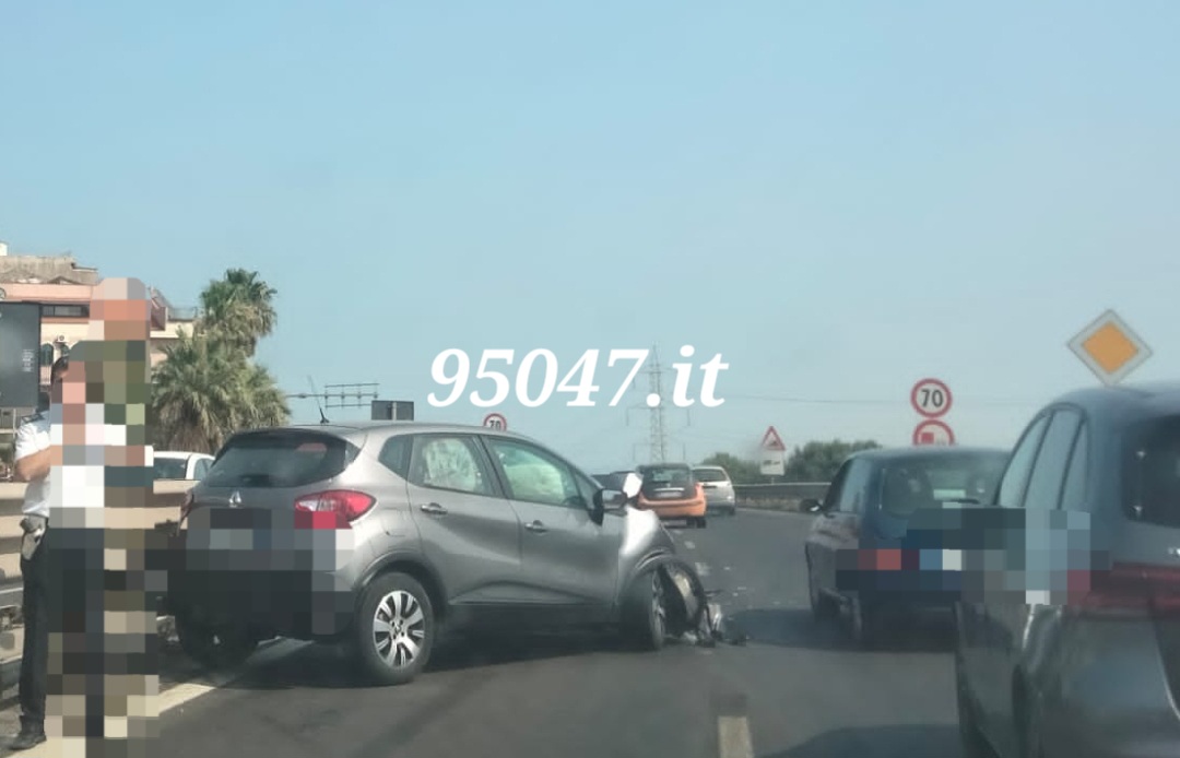 INCIDENTE IN TERRITORIO DI MISTERBIANCO SULLA SS121, CODE DIREZIONE CATANIA