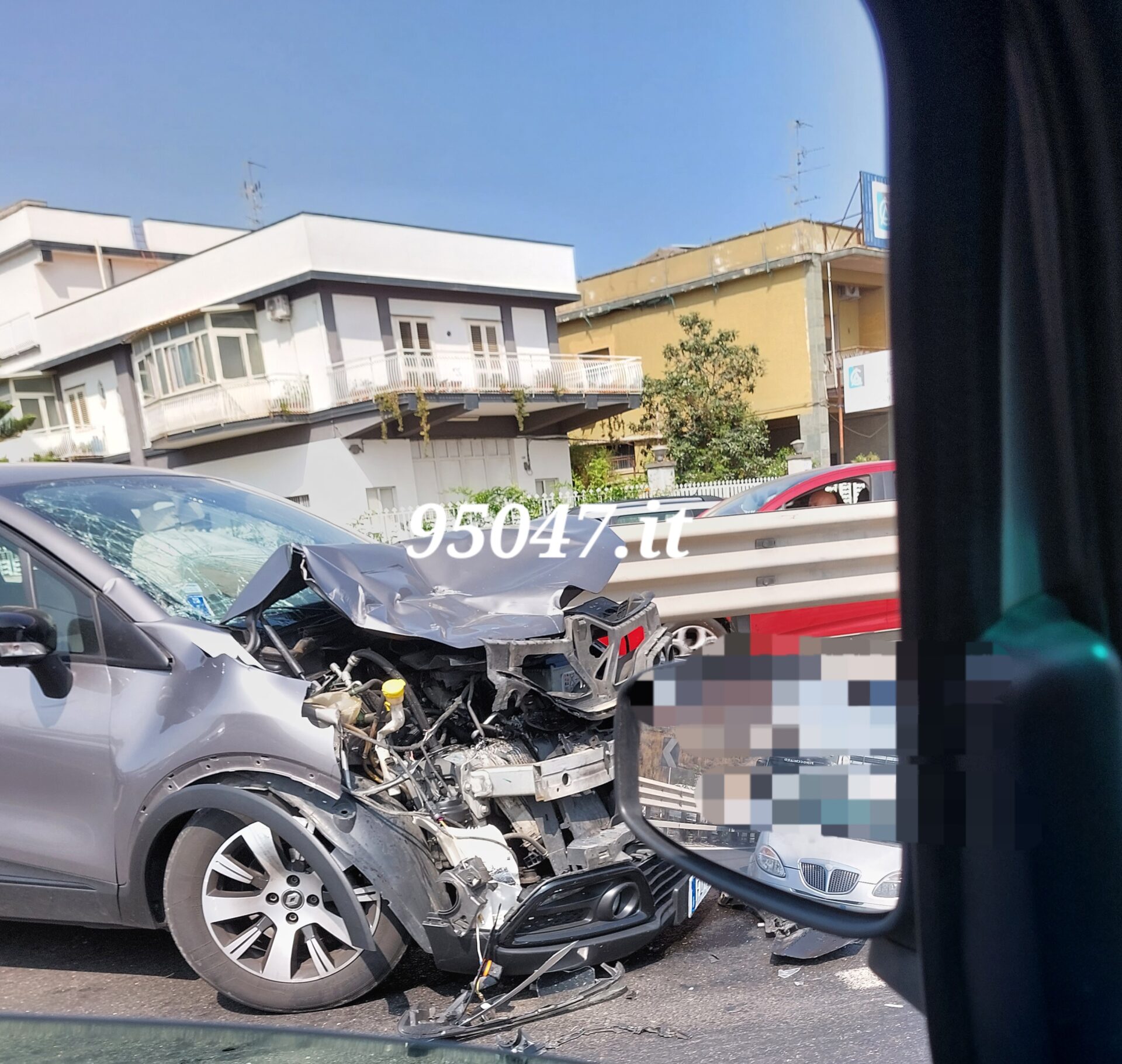 INCIDENTE IN TERRITORIO DI MISTERBIANCO SULLA SS121, CODE DIREZIONE CATANIA