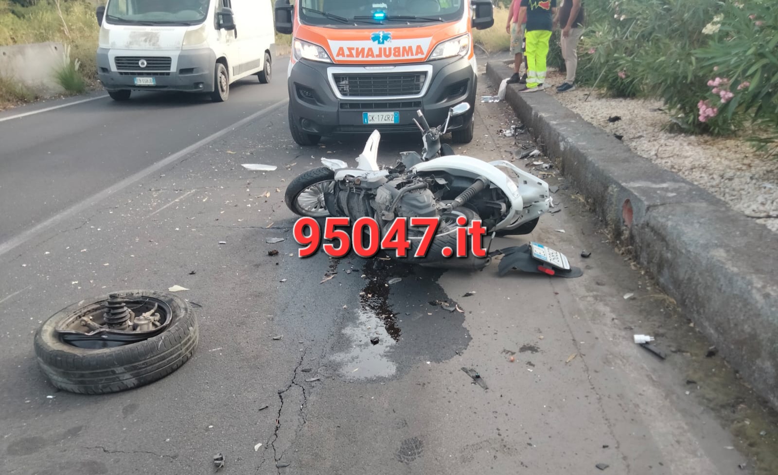 INCIDENTE A PIANO TAVOLA, GRAVE CENTAURO.  INTERVENTO DELL' ELISOCCORSO