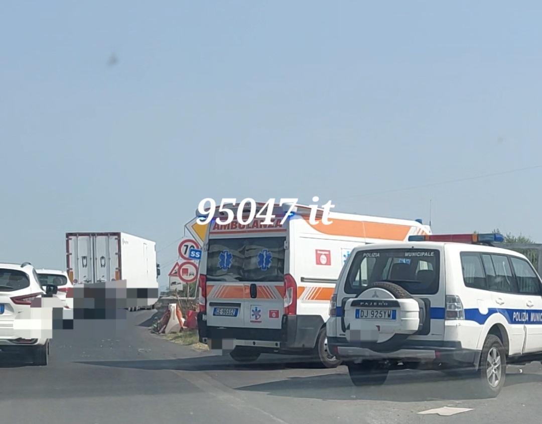 INCIDENTE IN TERRITORIO DI MISTERBIANCO SULLA SS121, CODE DIREZIONE CATANIA