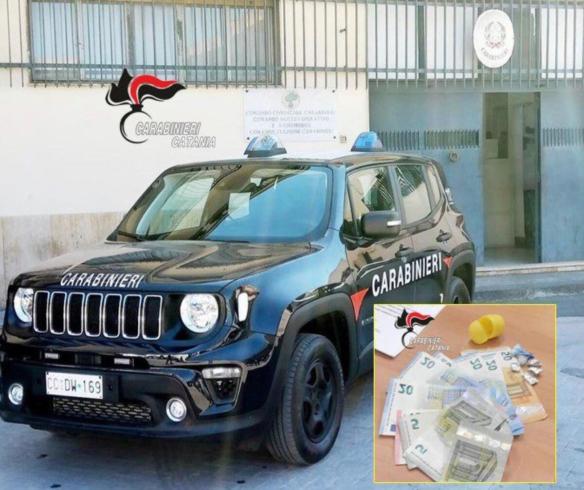 PATERNÒ .SPACCIA AL VOLO IN VIA G.B NICOLOSI E … BECCATO IN DIRETTA: ARRESTATO - 