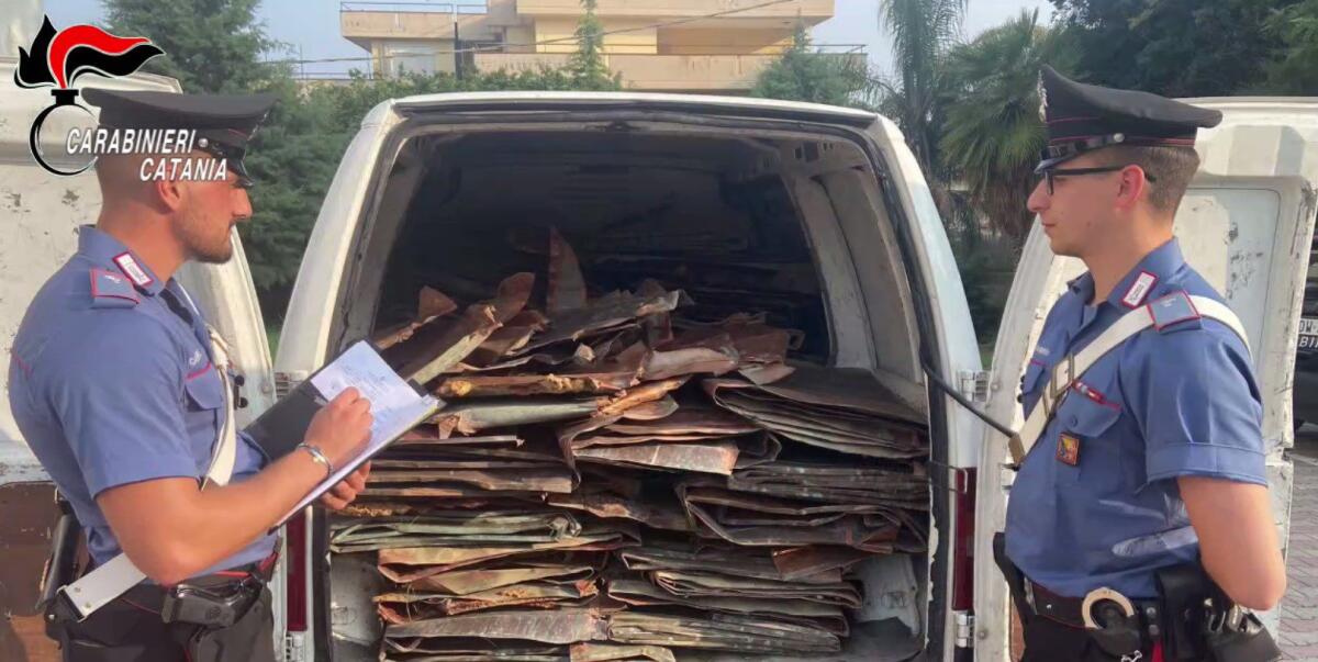 ARRESTATI CINQUE PATERNESI MENTRE RUBANO 500 CHILI DI RAME DALL’EX CARA DI MINEO - 