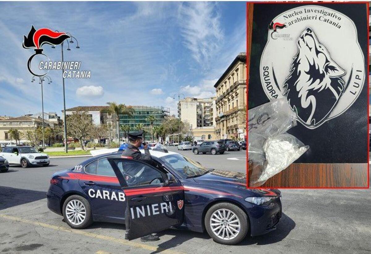 CATANIA (CT). SCOPERTI CON LA COCAINA IN MACCHINA: DUE PREGIUDICATI ARRESTATI DAI CARABINIERI A VIA ZIA LISA. - 