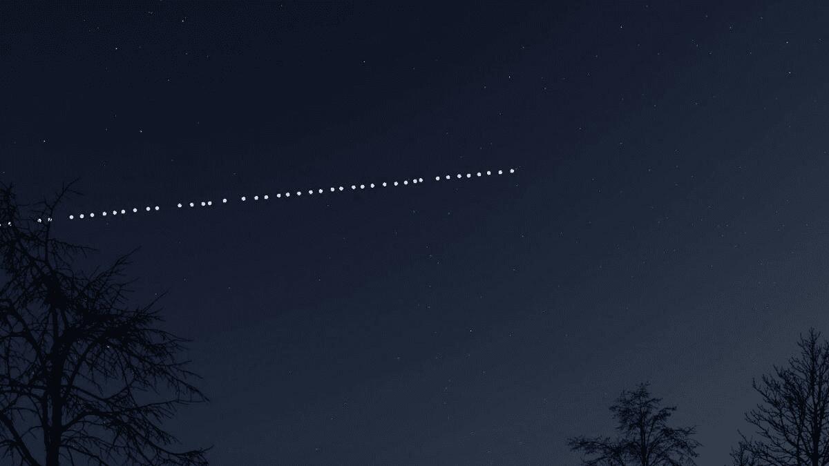 ALLE ORE 20.54 CON IL NASO ALL’INSÙ PER VEDERE IL PASSAGGIO DEI SATELLITI STARLINK - 