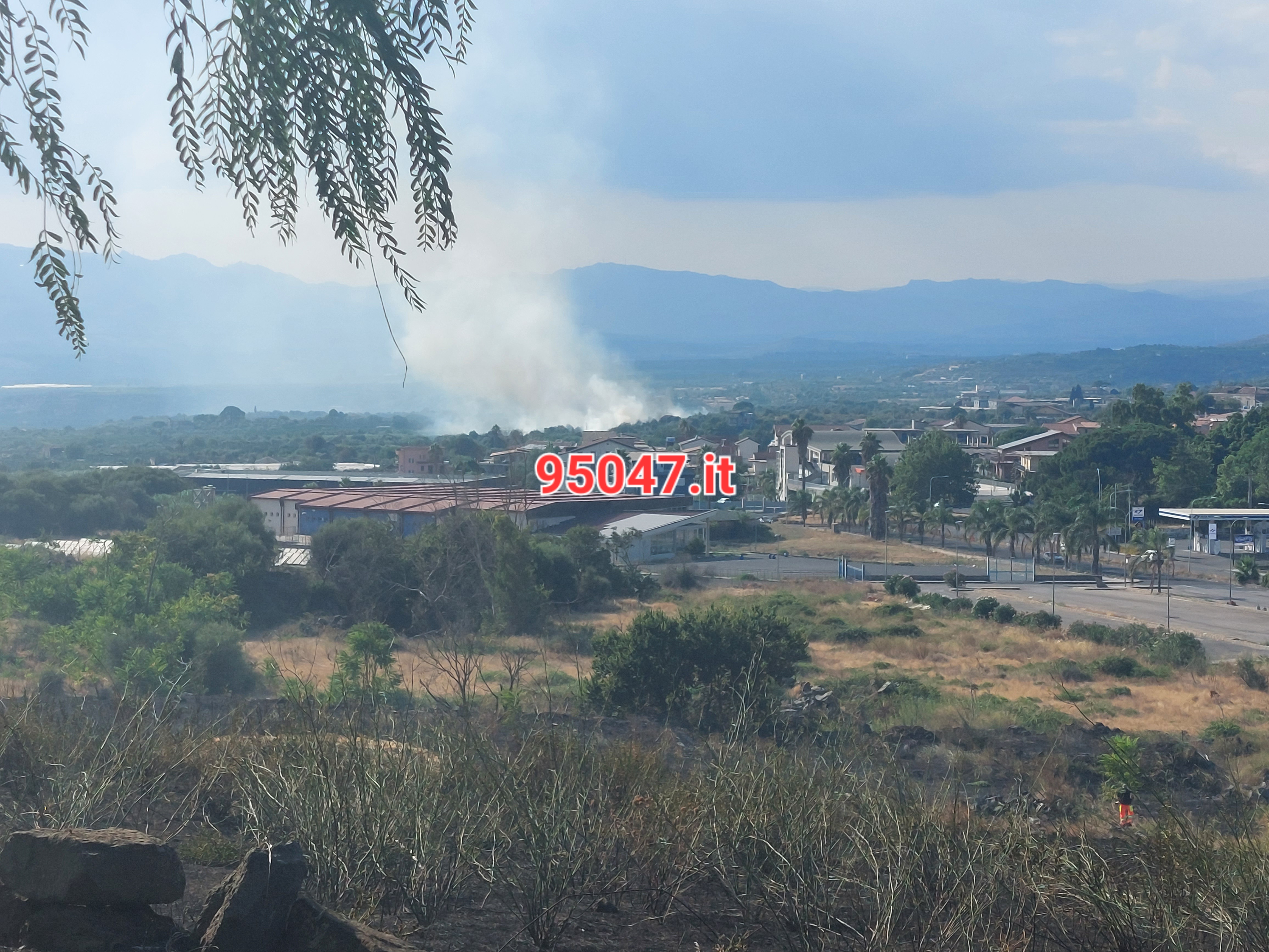 PATERNO’: DOPPIO INCENDIO IN CITTÀ: A FUOCO STERPAGLIE AL CORSO ITALIA ED A SCHETTINO