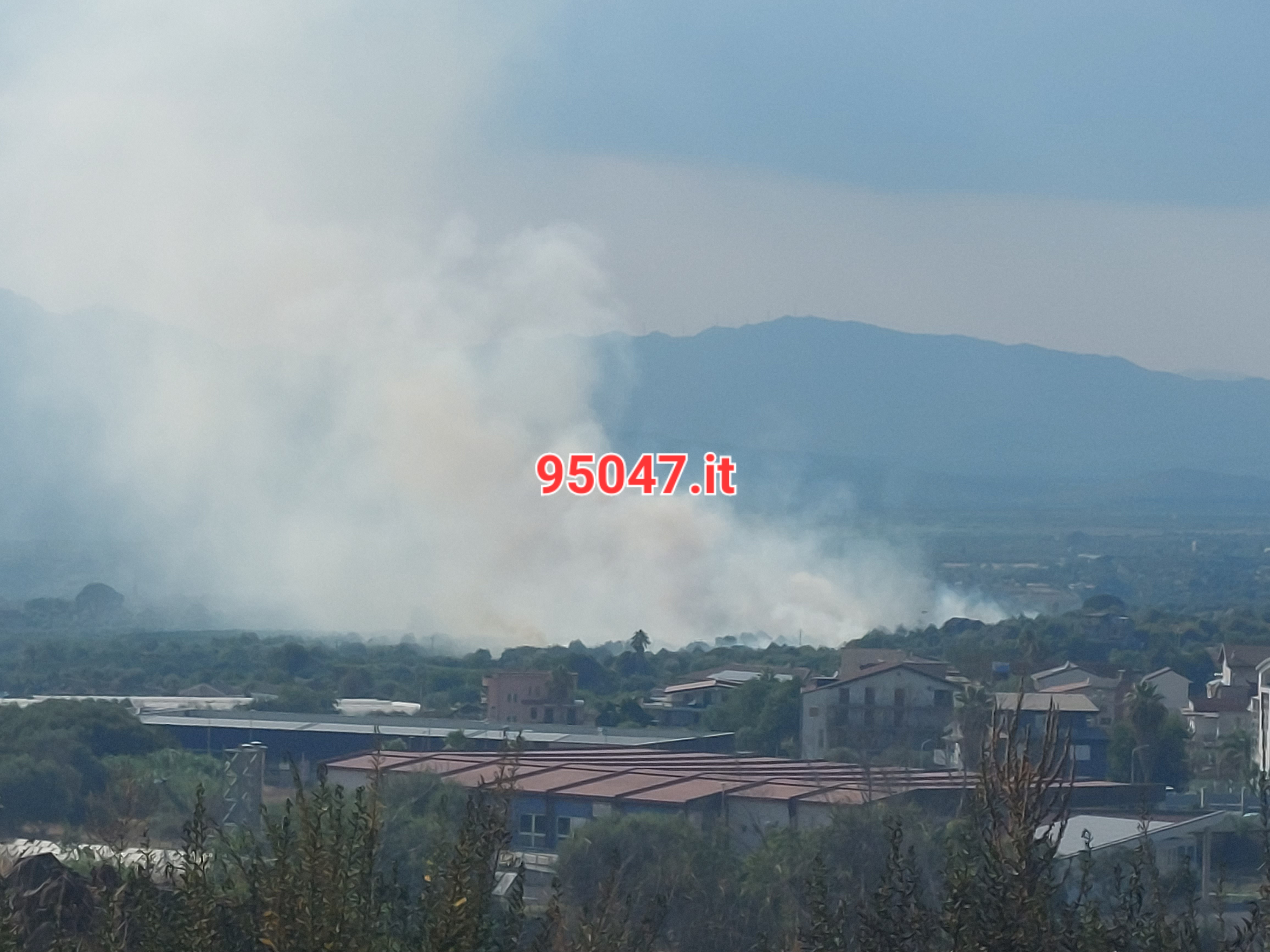 PATERNO’: DOPPIO INCENDIO IN CITTÀ: A FUOCO STERPAGLIE AL CORSO ITALIA ED A SCHETTINO