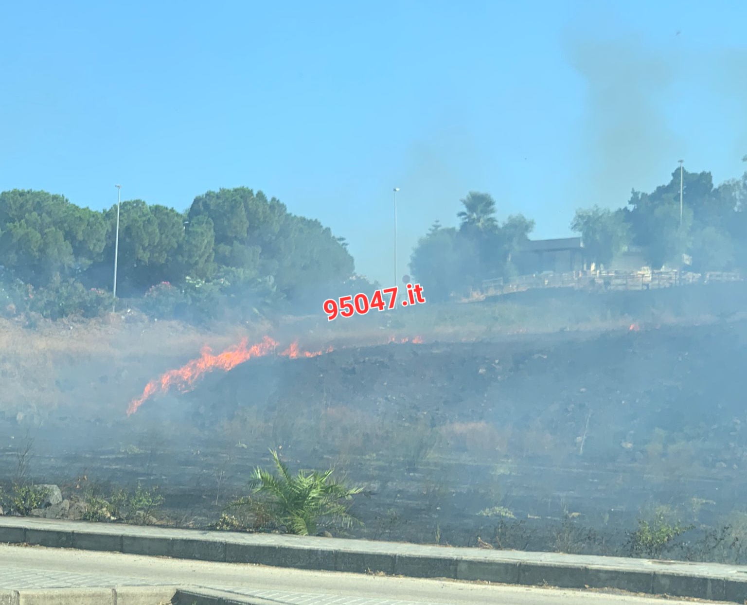 PATERNO’: DOPPIO INCENDIO IN CITTÀ: A FUOCO STERPAGLIE AL CORSO ITALIA ED A SCHETTINO