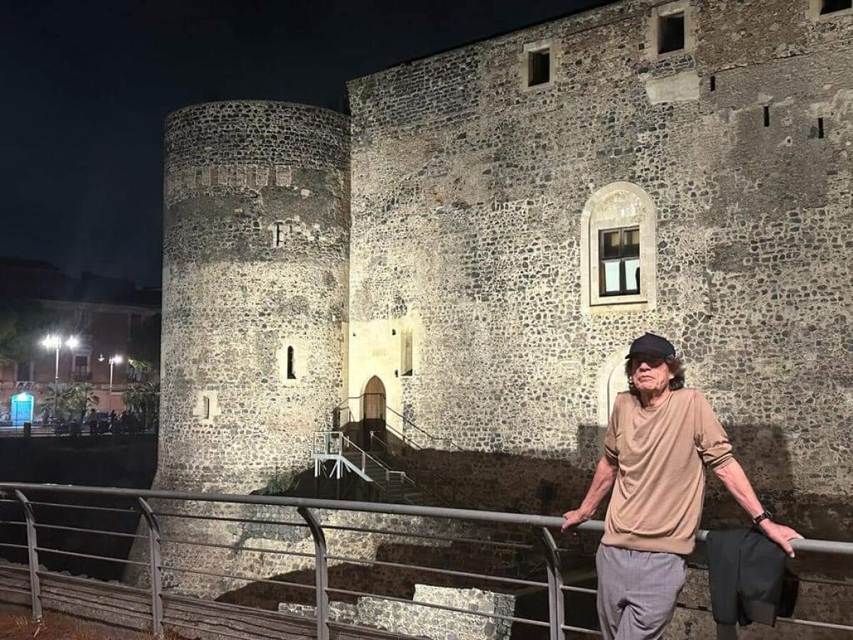 MICK JAGGER, IL MITO DEL ROCK, A SPASSO PER CATANIA - 