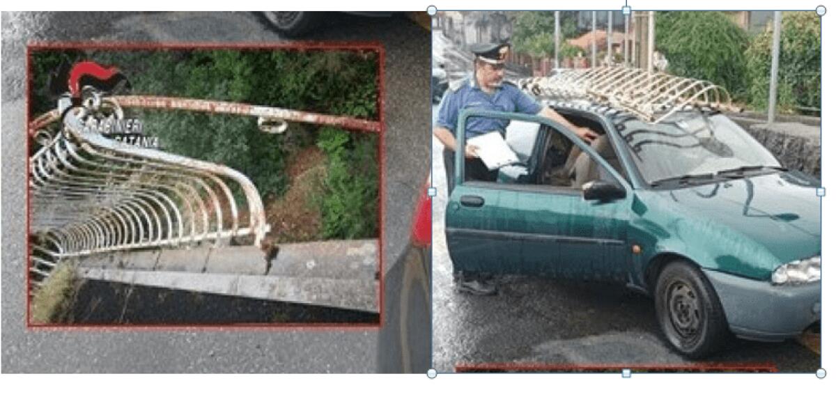 ARRESTATO LADRO DI FERRO ANTICO A ZAFFERANA ETNEA: SORPRESO DAI CARABINIERI IN UNA VILLA DI CAMPAGNA - 