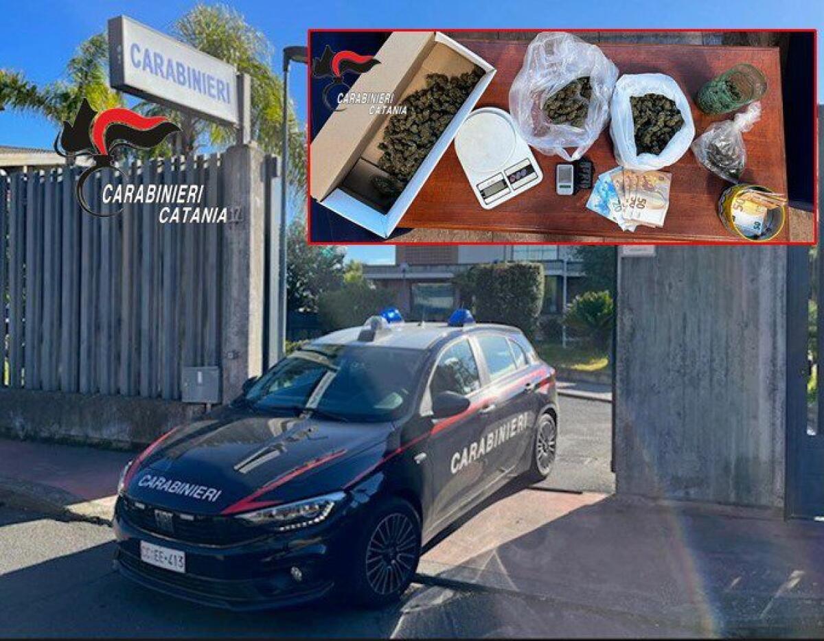 TREMESTIERI ETNEO. ARRESTATO UN PUSHER CHE RIFORNIVA I CLIENTI LANCIANDO LA DROGA DAL TERRAZZO - 