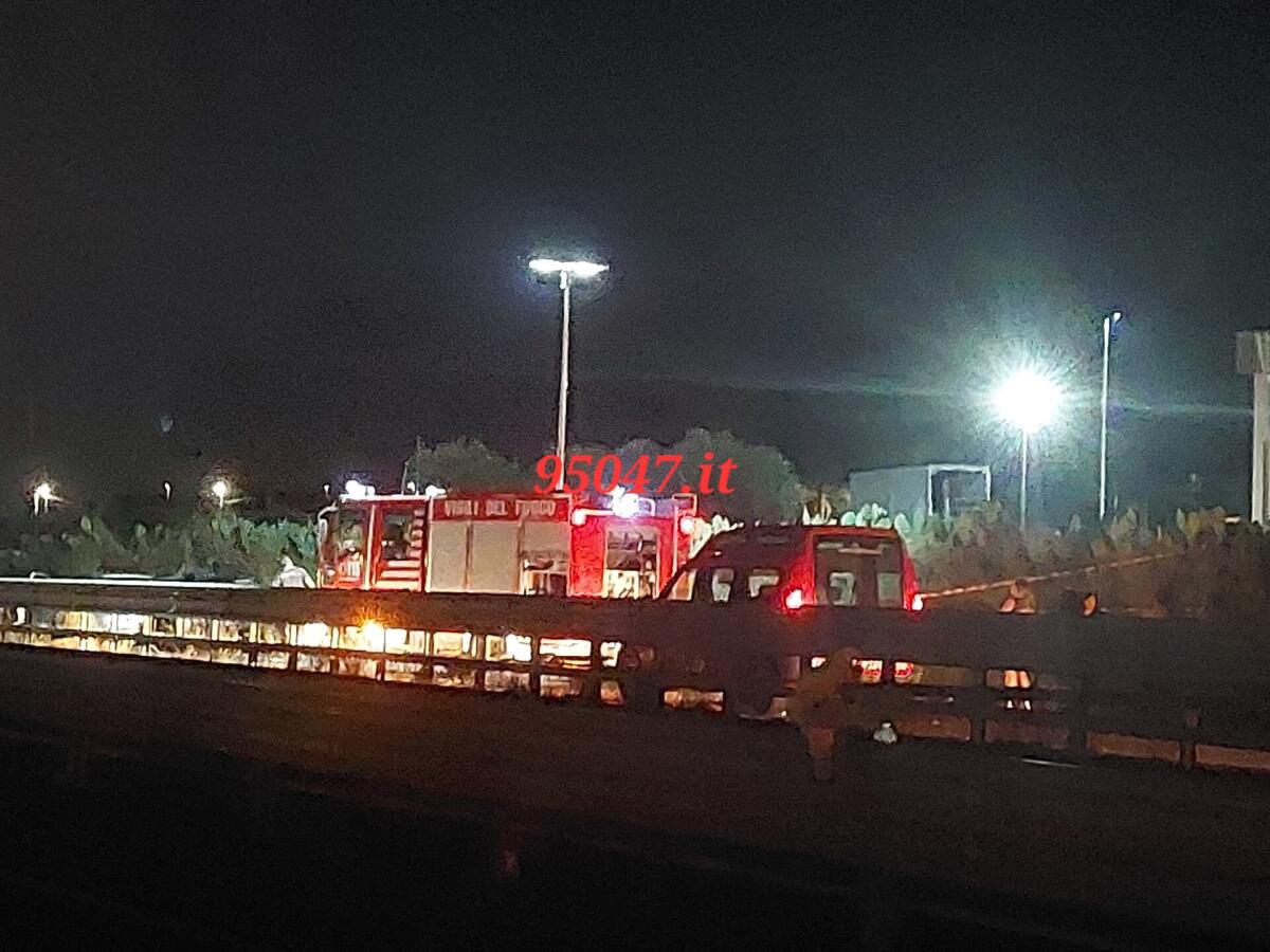 GRAVE INCIDENTE SULLA SS121 NEI PRESSI DI VALCORRENTE, SOCCORSI SUL POSTO - 