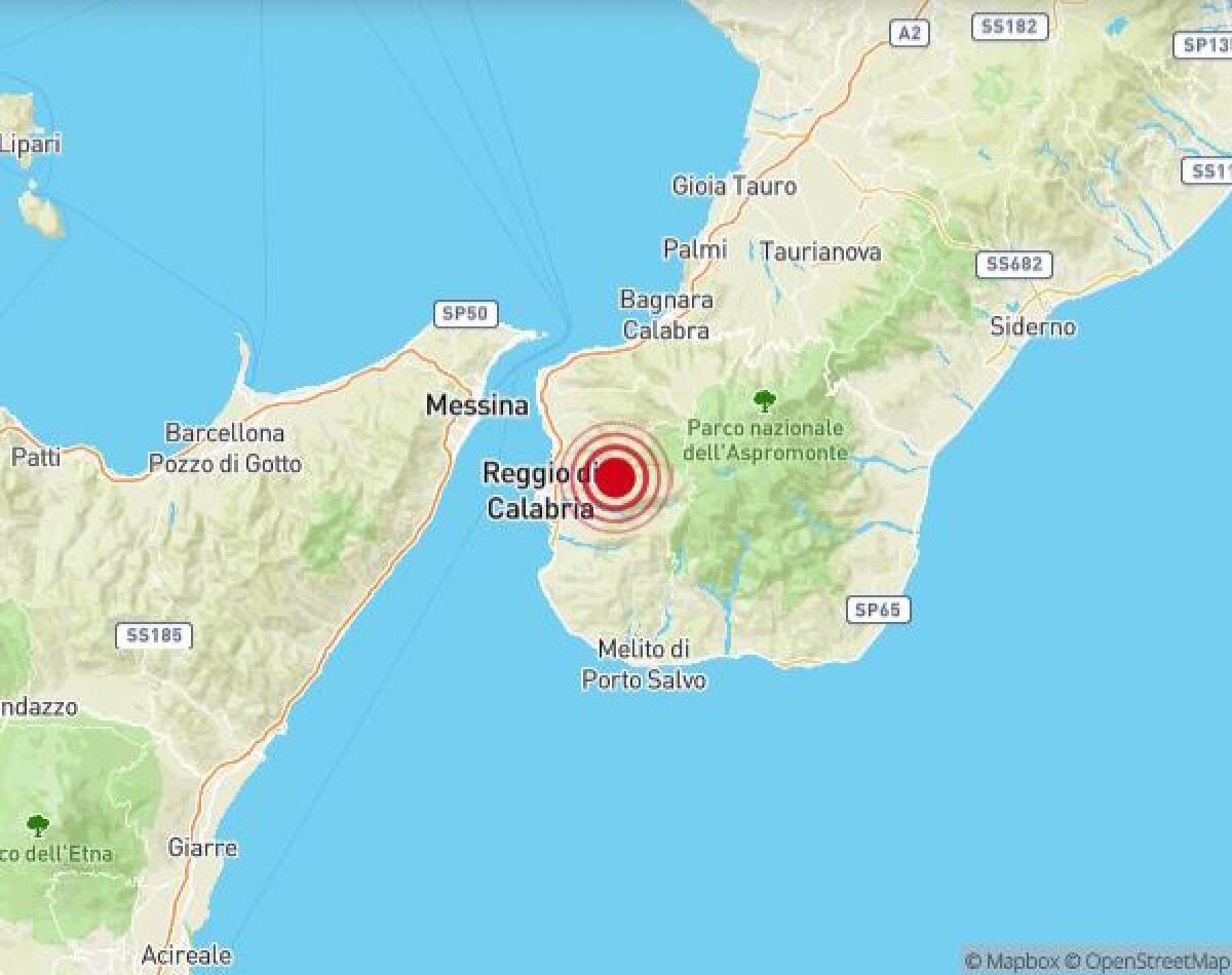 DUE SCOSSE DI MAGNITUDO SUPERIORE A 3.0 IN RAPIDA SUCCESSIONE A CATANZARO E REGGIO CALABRIA - 