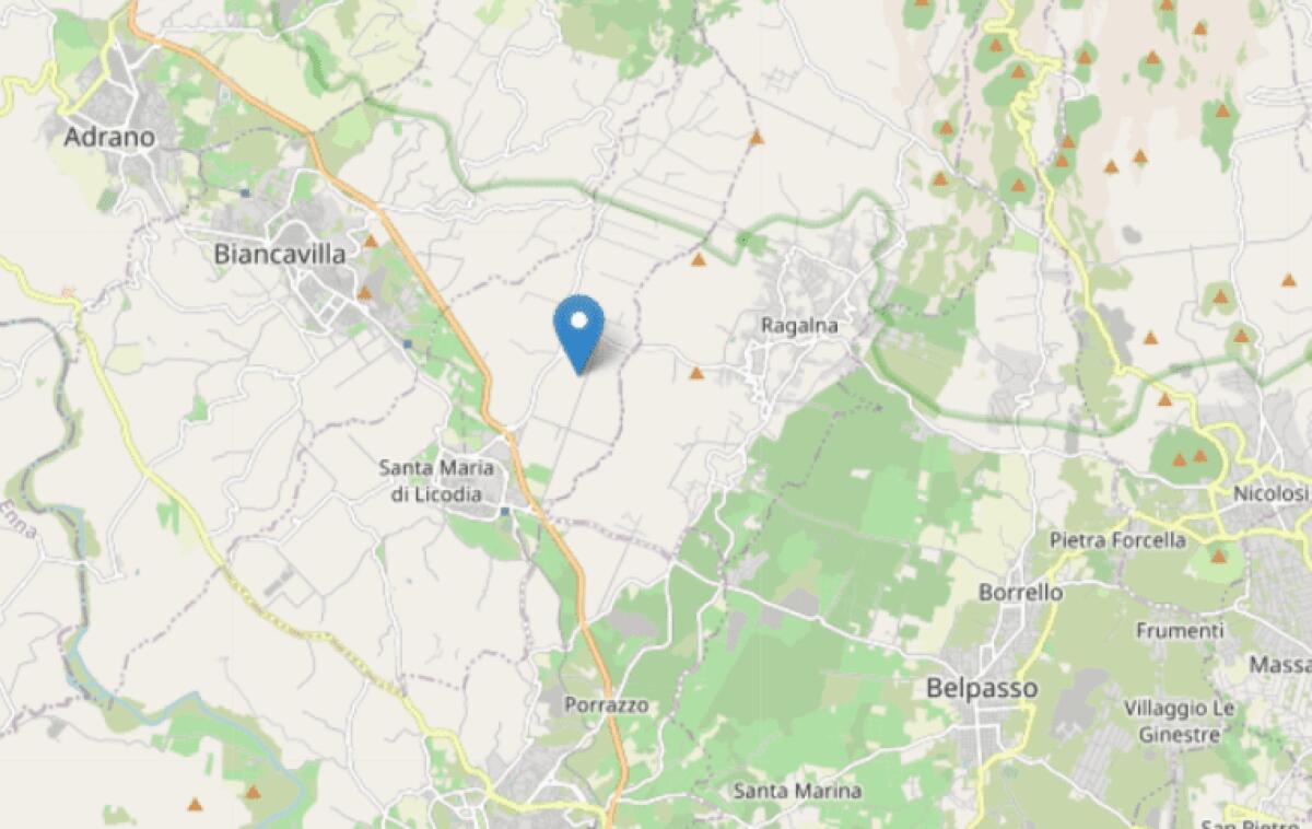 DUE MICRO SCOSSE DI TERREMOTO TRA RAGALNA E SANTA MARIA DI LICODIA - 