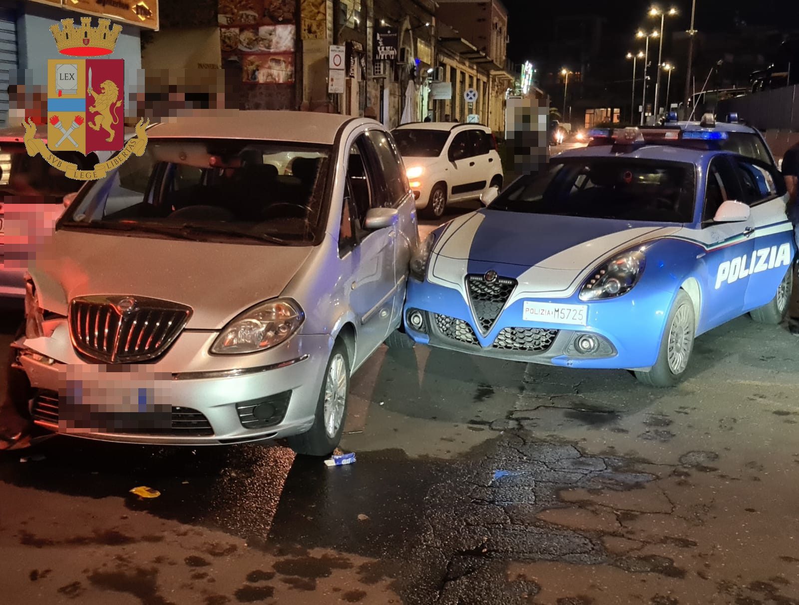 INSEGUIMENTO A CATANIA: INCIDENTE E ARRESTO DI DUE PATERNESI A BORDO DI UN'AUTO SENZA ASSICURAZIONE
