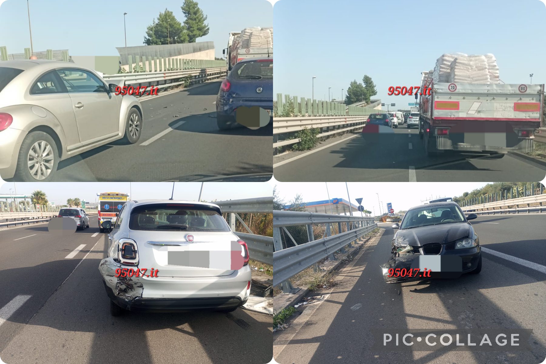 DOPPIO INCIDENTE STRADALE NELLA GIORNATA DI OGGI SULLA SUPERSTRADA 121 IN DIREZIONE CATANIA
