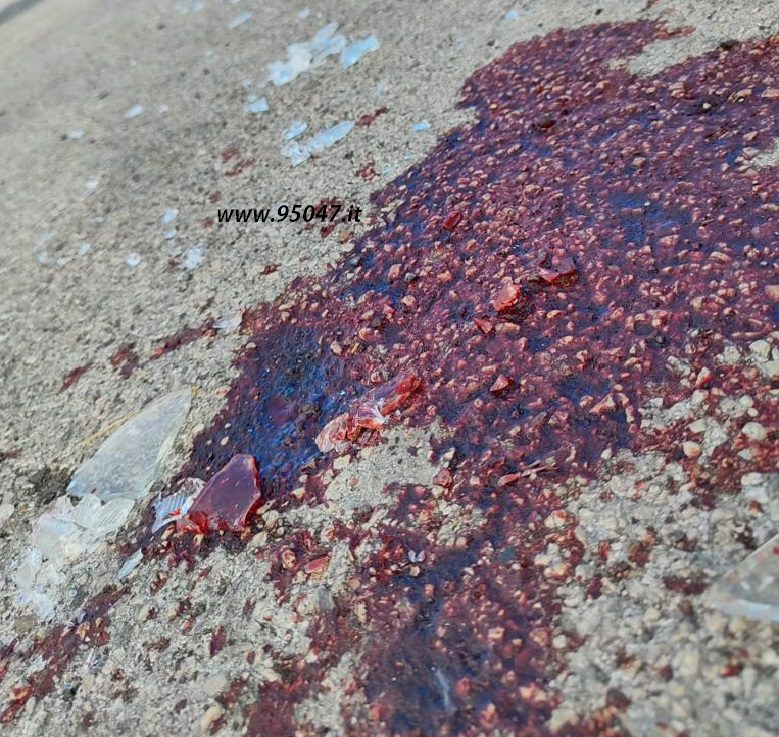 PATERNO'. POZZE DI SANGUE IN ZONA SCALA VECCHIA. E' MISTERO