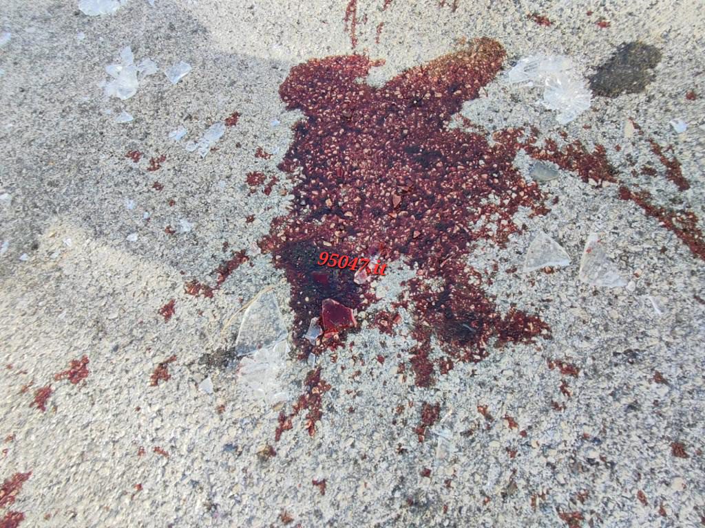 PATERNO'. POZZE DI SANGUE IN ZONA SCALA VECCHIA. E' MISTERO