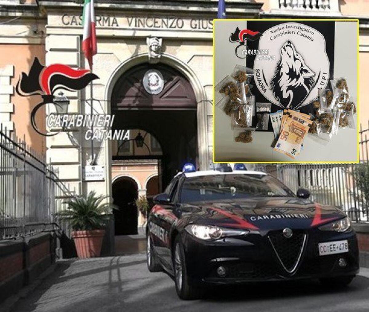 CATANIA. SPACCIANO NEL SALOTTO BUONO DELLA CITTA'; ARRESTATO UN PUSHER E DENUNCIATO IL SUO COMPLICE MINORENNE - 