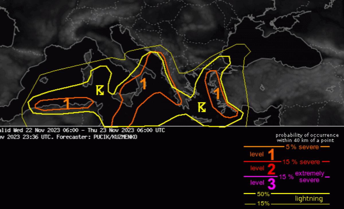 ALLERTA METEO ESTOFEX: "RISCHIO TORNADO IN SICILIA DA QUESTA SERA" - 