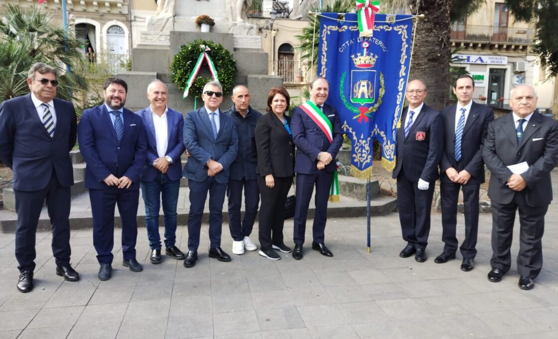 FESTA DELLE FORZE ARMATE, A PATERNO' UNA CERIMONIA RICORDA I CADUTI