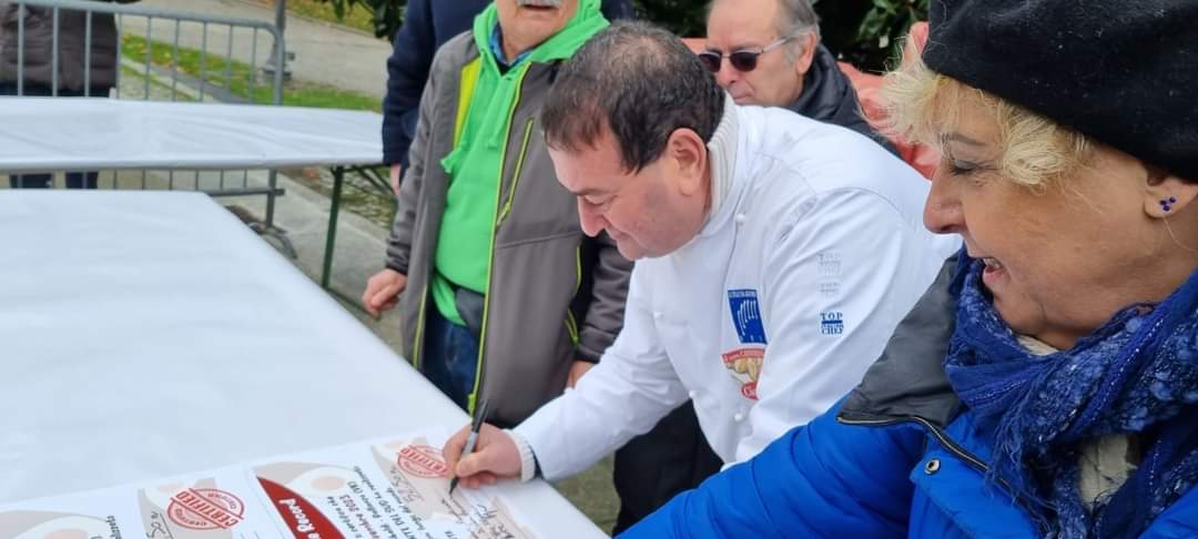 A VERBANIA IL CANNOLO DA RECORD LUNGO 52,5 METRI REALIZZATO DAL PATERNESE DI PERNA