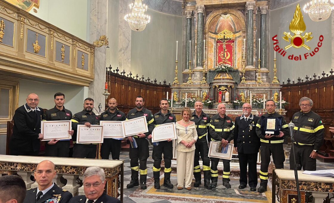 PREMIO IDRIA 2023, I RICONOSCIMENTI A 11 VIGILI DEL FUOCO