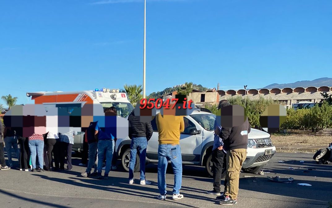 GRAVISSIMO INCIDENTE PATERNÒ: GIOVANE CENTAURO FERITO GRAVEMENTE IN UNO SCONTRO TRA AUTO E SCOOTER, SUL POSTO ELISOCCORSO