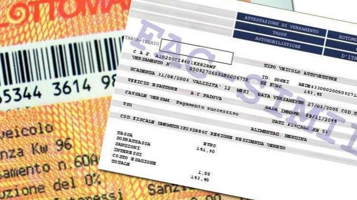 FINO A GIUGNO ESENZIONE SANZIONI E INTERESSI PER IL PAGAMENTO DEI BOLLI ARRETRATI - 