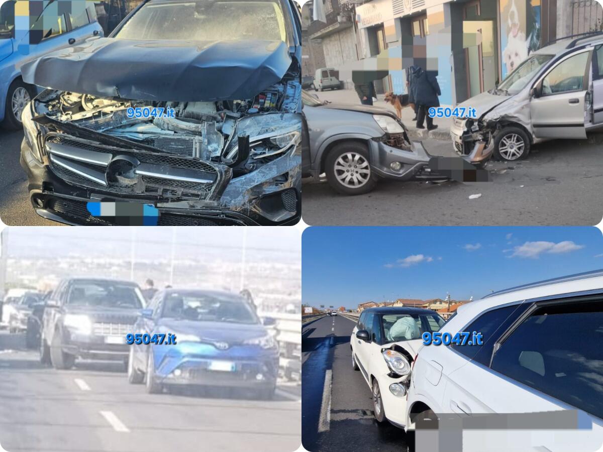 GIORNATA DI INCIDENTI NEL COMPRENSORIO: TRE TAMPONAMENTI SULLA SUPERSTRADA 121 E VIOLENTO SCONTRO A PATERNÒ, BILANCIO DI 8 FERITI - 