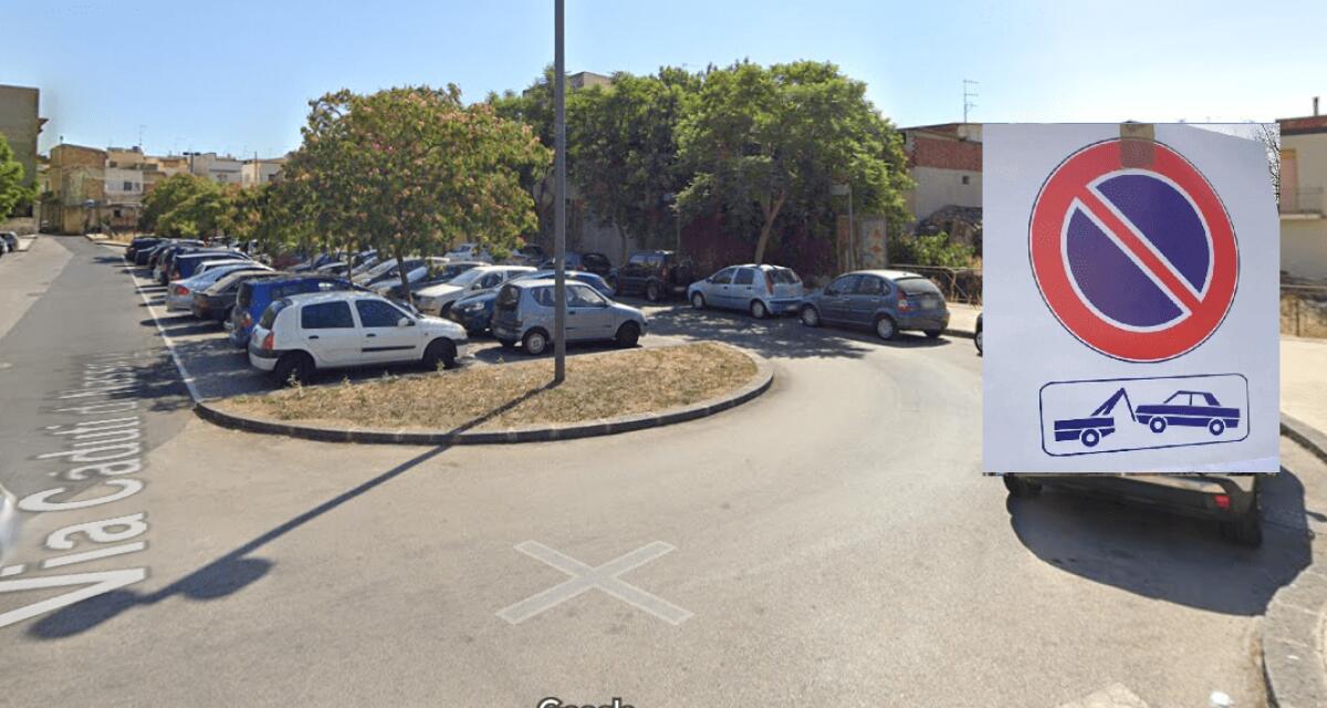 PATERNO’. GIORNO 19 DICEMBRE 2023  SOSPENSIONE DELLA SOSTA VEICOLARE, IN PIAZZA CADUTI DI NASSIRYA, PER I LAVORI DI SCERBAMENTO E PULIZIA TRATTO STRADALE - 