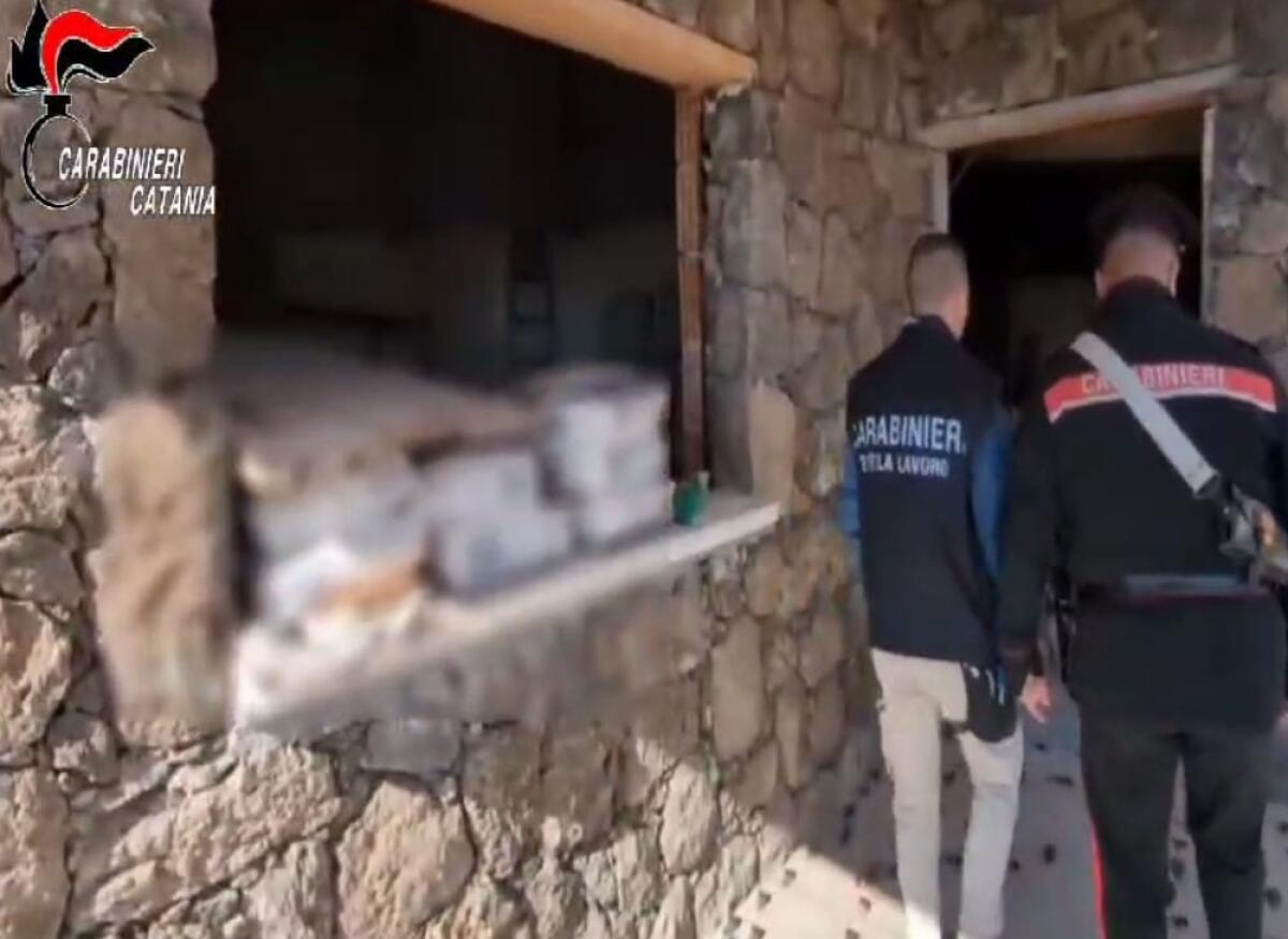 VILLA ABUSIVA SULL'ETNA, AREA DI UN AVVOCATO E IL CANTIERE DI UN MAFIOSO: SEQUESTRO DEI CARABINIERI - 