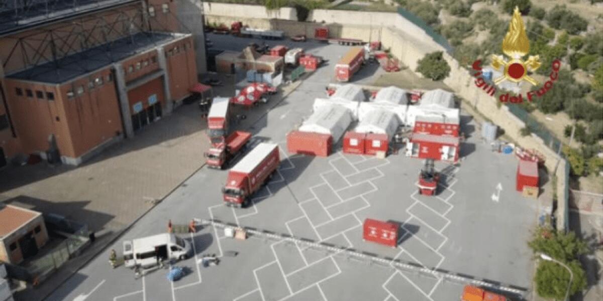 DA DOMANI PER TRE GIORNI A RAGALNA I VIGILI DEL FUOCO SI PREPARANO A INTERVENIRE IN CASO DI TERREMOTO - 