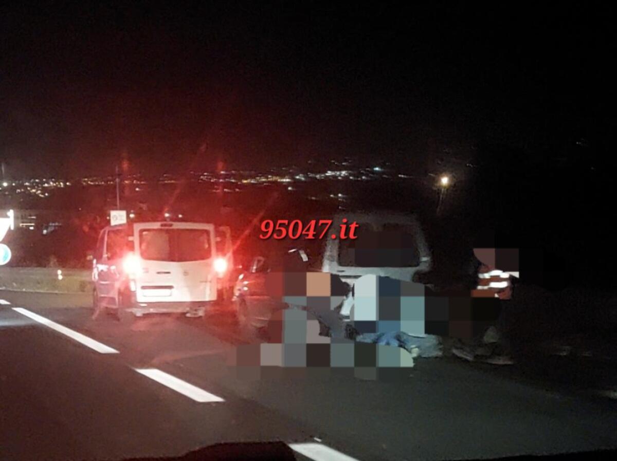 INCIDENTE SULLA SS121, LUNGHE CODE DIREZIONE PATERNÒ - 