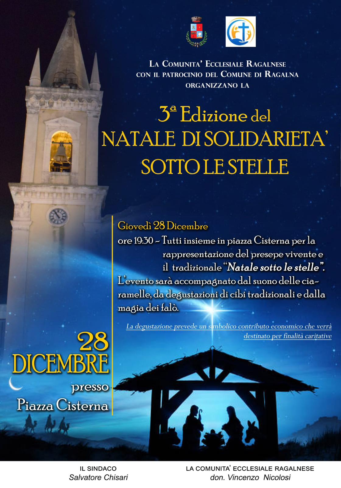 RAGALNA. 3ª EDIZIONE DEL NATALE DI SOLIDARIETÀ SOTTO LE STELLE