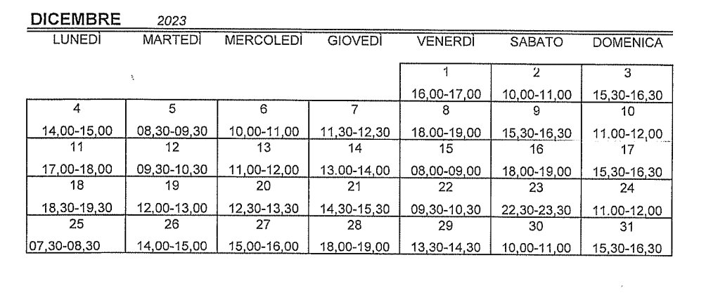 IL CALENDARIO AUTOVELOX DEL MESE DI DICEMBRE SULLA SS121 A MISTERBIANCO