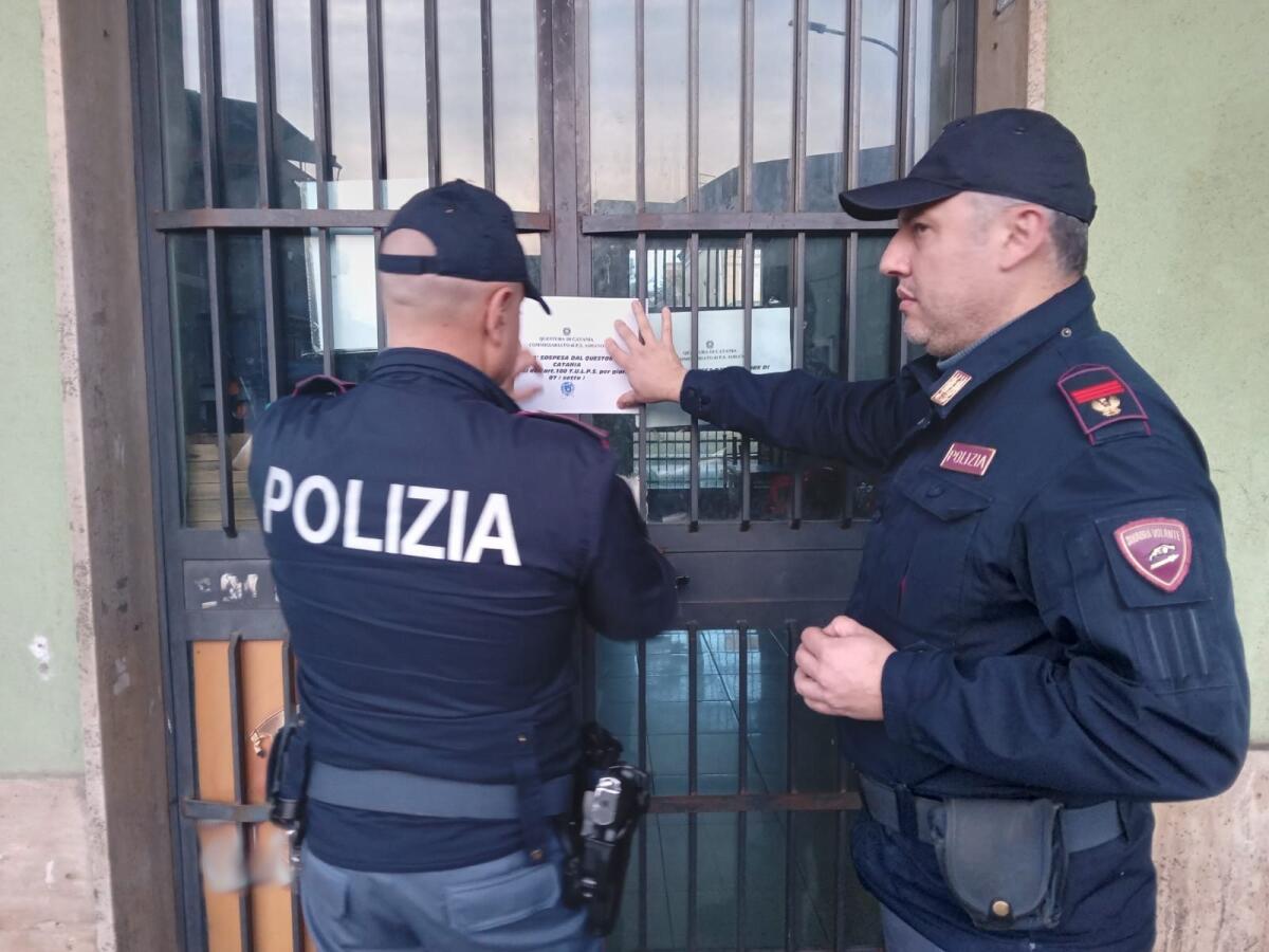 BAR DI ADRANO FREQUENTATO DA PREGIUDICATI. SCATTA LA CHIUSURA PER SETTE GIORNI - 