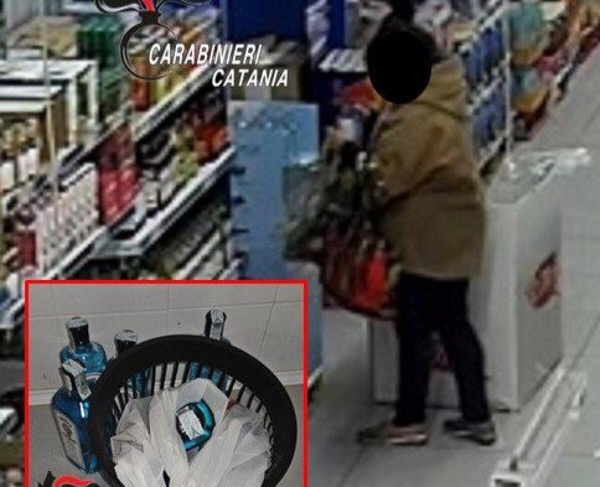 PATERNÒ: RUBANO BOTTIGLIE DI ALCOLICI IN UN SUPERMERCATO, ARRESTATA COPPIA - 
